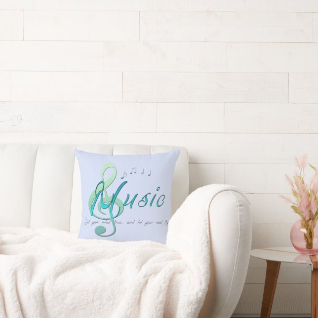 Music Throw Pillow (Couch)