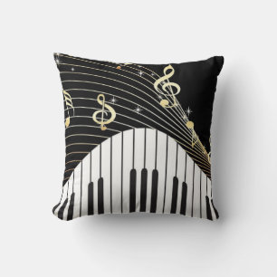Music Throw Pillow