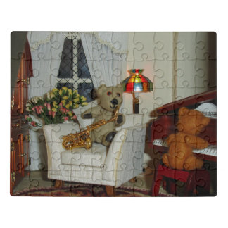 Music time in miniature jigsaw puzzle