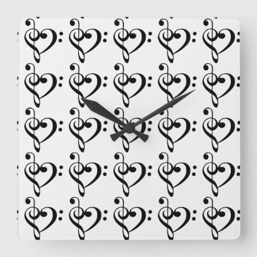 MUSIC TO MY EARS MUSICAL NOTES CLOCK