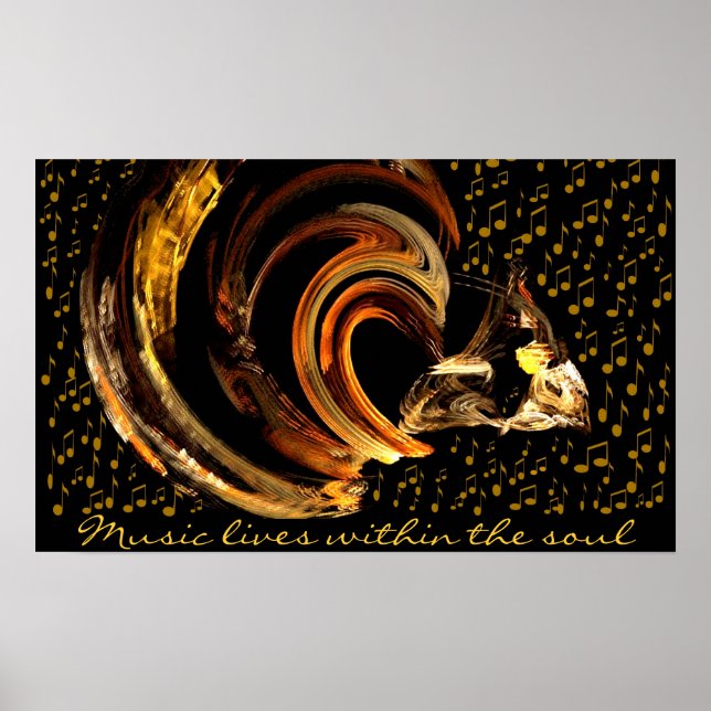 Music to my soul_Poster_by Elenne Boothe Poster (Front)