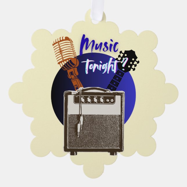Music Tonight ? Ornament Card (Front)