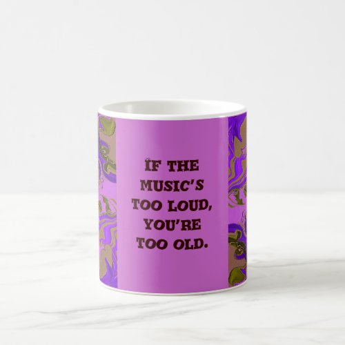 music too loud coffee mug