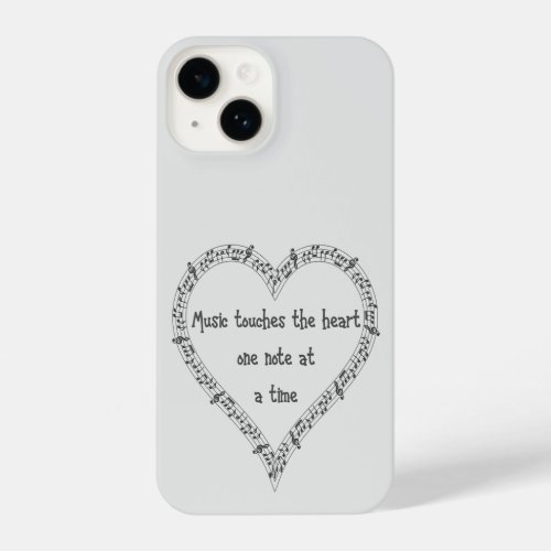 Music Touches the Heart One Note at a Time iPhone 14 Case