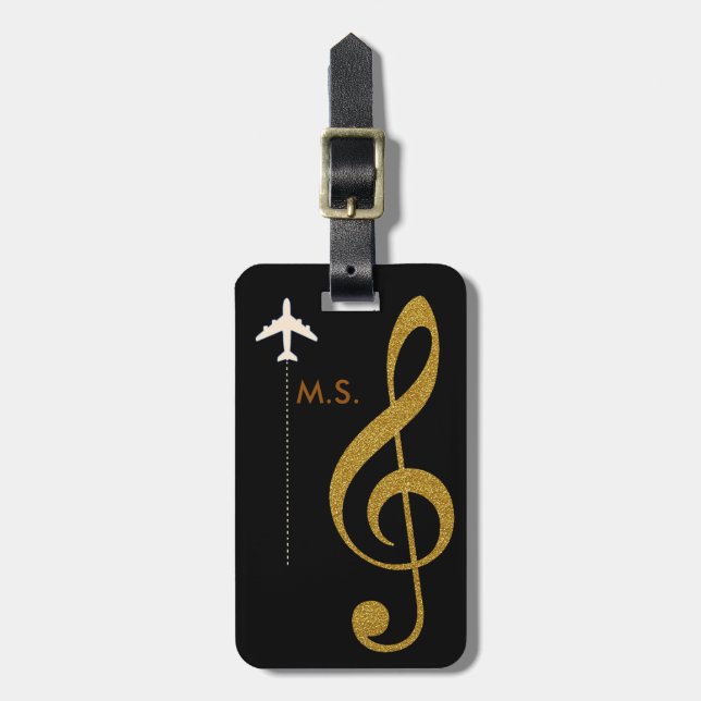 music travel luggage tag (Front Vertical)