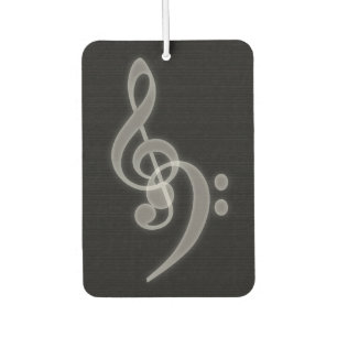 Music - Treble and Bass Clef Air Freshener
