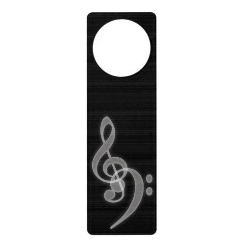 Music _ Treble and Bass Clef _ Door Hanger