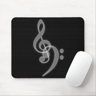 Music - Treble and Bass Clef Mouse Pad