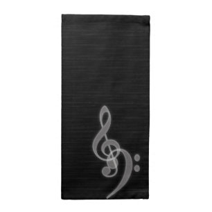 Music - Treble and Bass Clef - Napkins