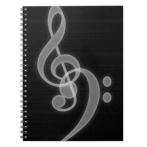 Music _ Treble and Bass Clef _ Notebook