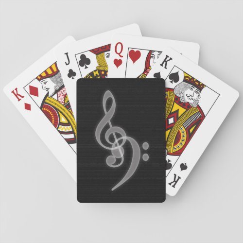 Music _ Treble and Bass Clef Playing Cards