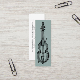 Music Treble Clef Chrome Personalized Mini Mini Bu Business Card