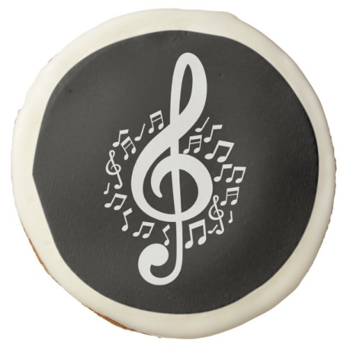 Music Treble Clef Piano Recital Cookie 