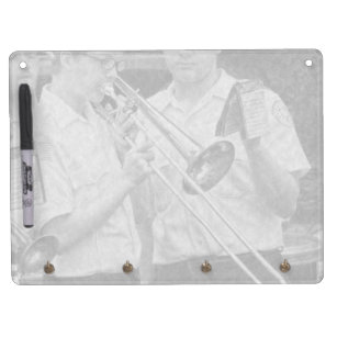 Music - Trombone - A helping hand Dry Erase Board With Keychain Holder
