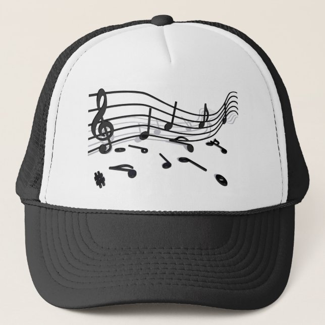 music trucker hat (Front)
