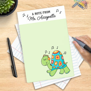 Music Turtle Music Teacher Customized  Post-it Notes
