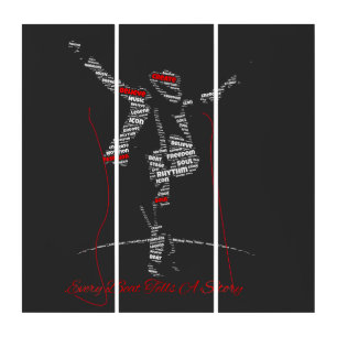 Music Typography Art Modern Music Lover Design
