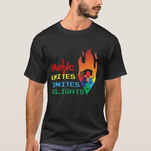 Music Unites Ignites Delights T_Shirt
