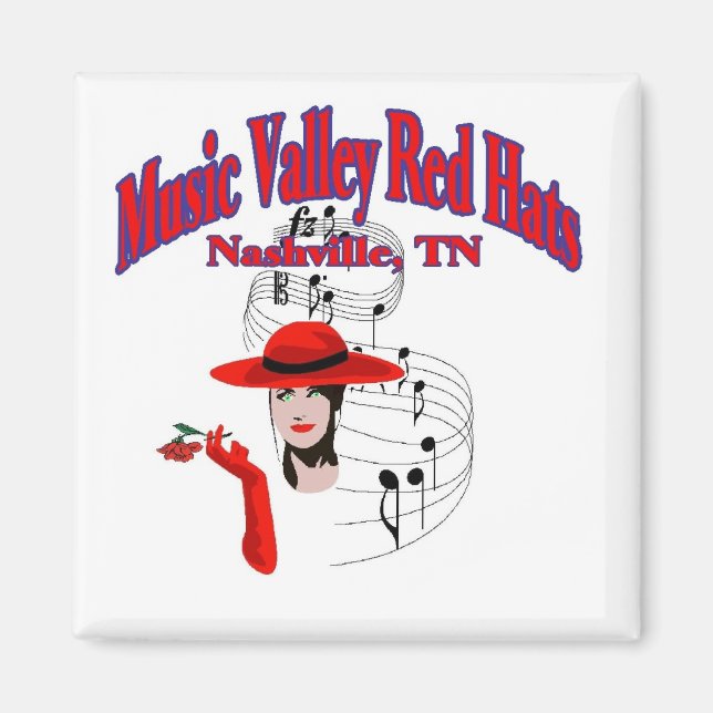 Music Valley Red Hats Magnet (Front)