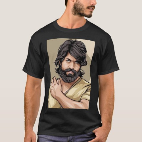 Music Vintage Action Movie Kgf Yash  Gift For Ever T_Shirt