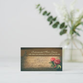 music vintage business cards (Standing Front)