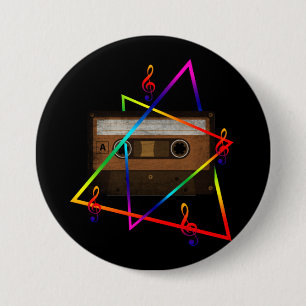 MUSIC VINTAGE RETRO BUTTON