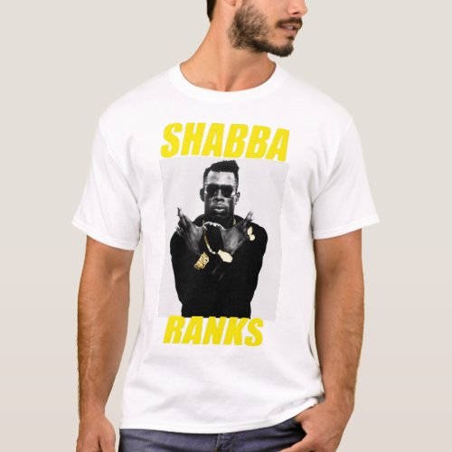 Music Vintage Retro shabba ranks Dancehall Rock Ne T_Shirt