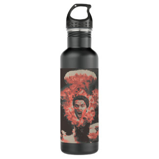 Music Vintage Retro Shut Up Arnold Stainless Steel Water Bottle