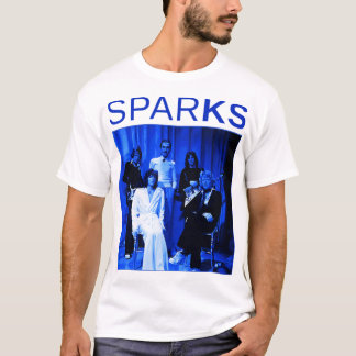 Music Vintage Retro Sparks-Blue Christmas T-Shirt