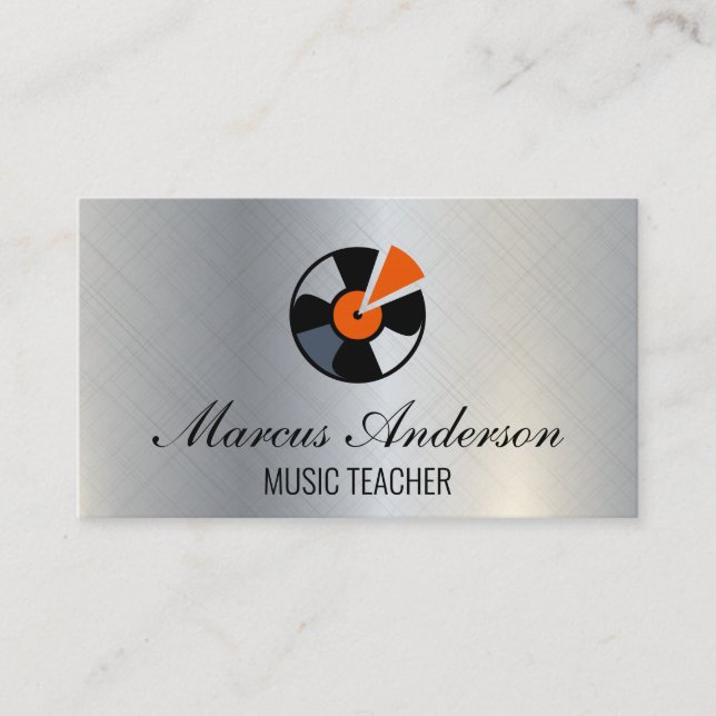 Music Vinyl Business Card (Front)