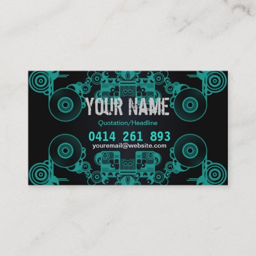 Music Vinyl Circles Business Card