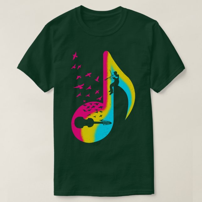 Music Viola Damore Player T-Shirt (Design Front)