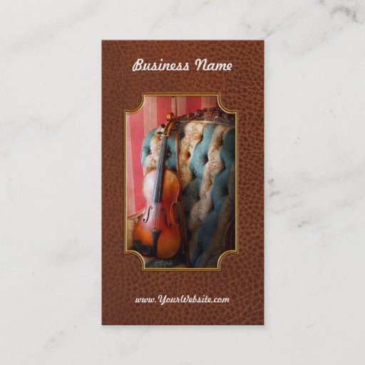 Customizable Music - Violin - Musical Elegance Business Card Templates