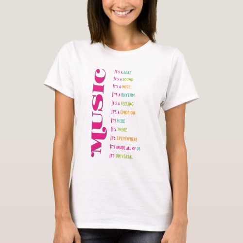 Music Vocal Orchestra Band  T_Shirt