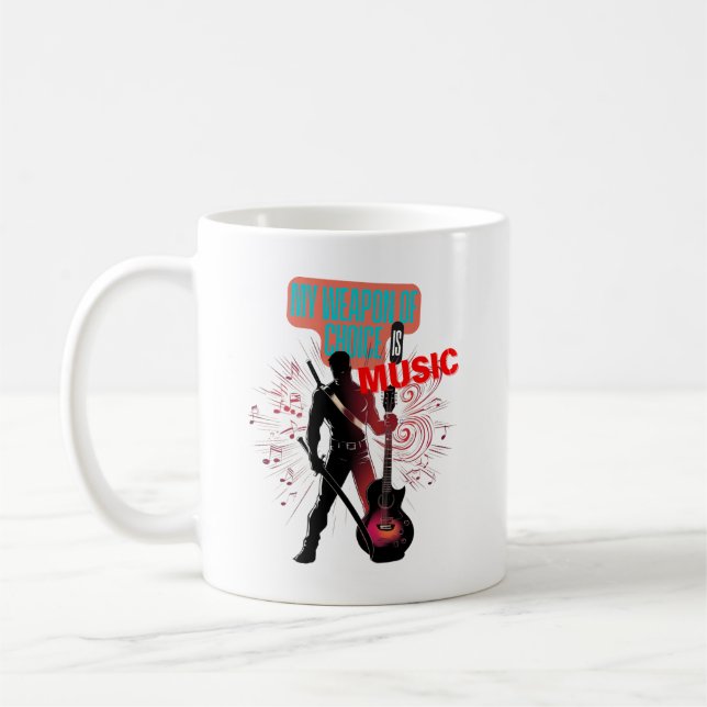 Music Warrior Coffee Mug (Left)