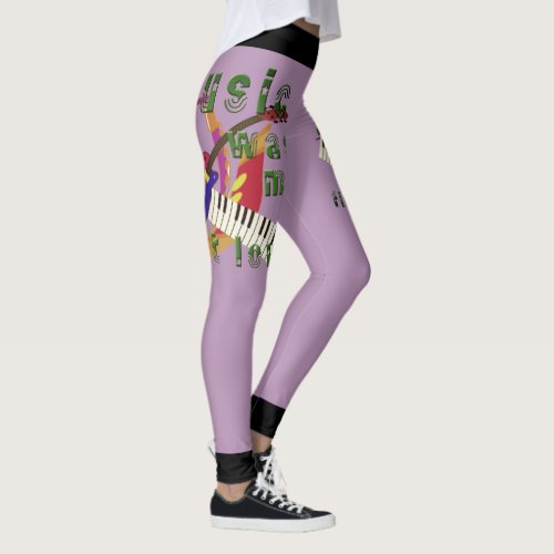 Music was my first love keyboard guitar leggings