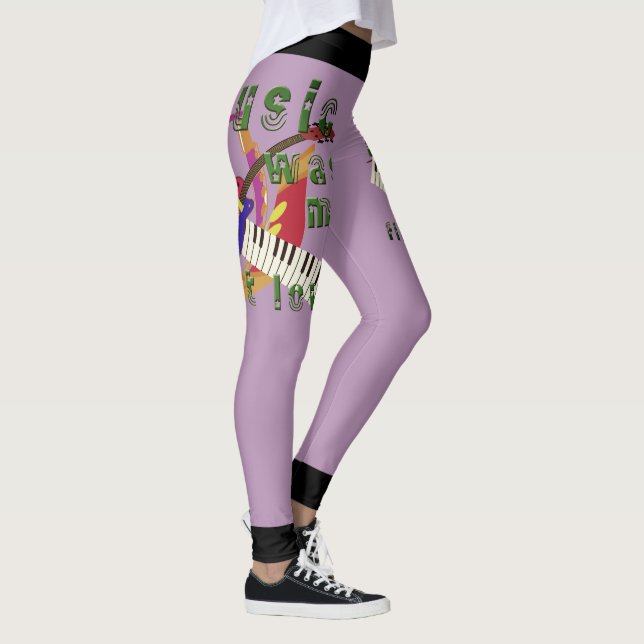 Music was my first love, keyboard, guitar leggings (Right)
