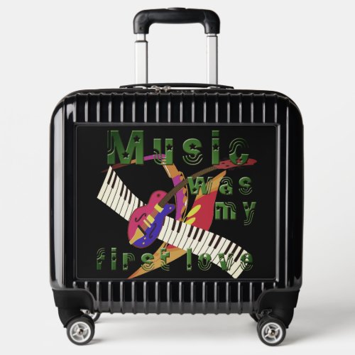 Music was my first love keyboard guitar luggage
