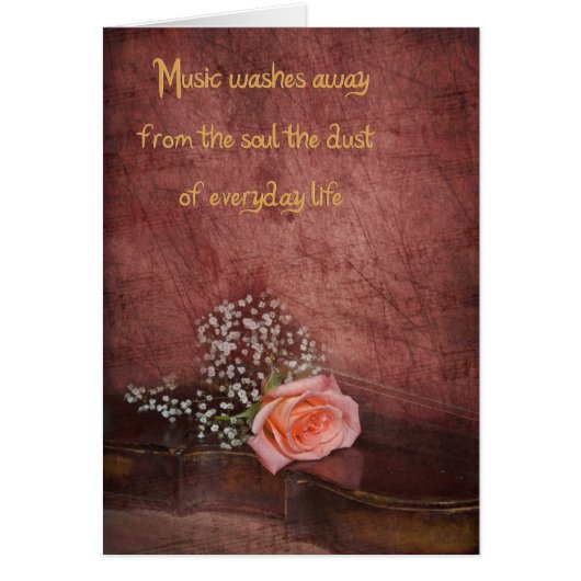 Music Washes Away... Cards (Front)