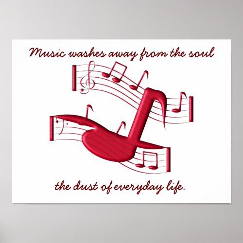 Music washes away _ poster