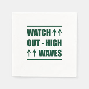 Music Watch Out High Waves Napkins