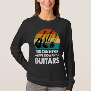 music with guitars sunset vintage guitars T-Shirt