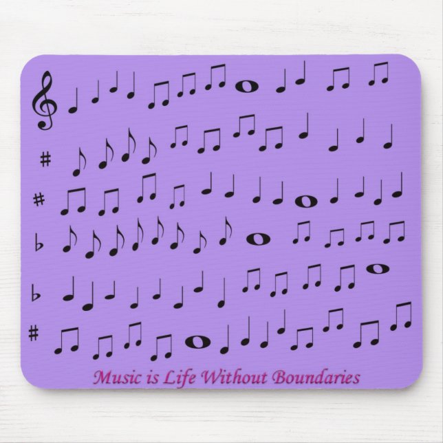 music without boundaries mousepad (Front)