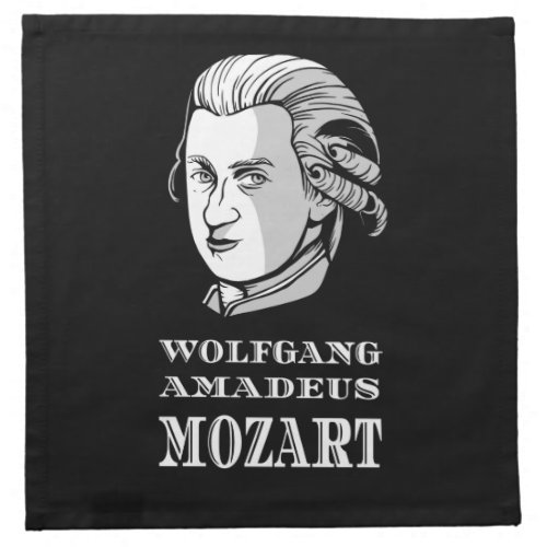 Music _ Wolfgang Amadeus Mozart Portrait Cloth Napkin