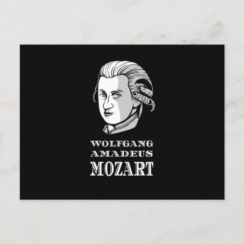 Music _ Wolfgang Amadeus Mozart Portrait Postcard