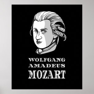 Music - Wolfgang Amadeus Mozart Portrait Poster