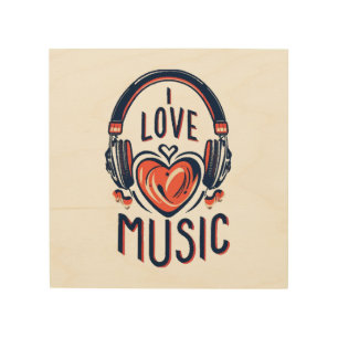 music wood wall art