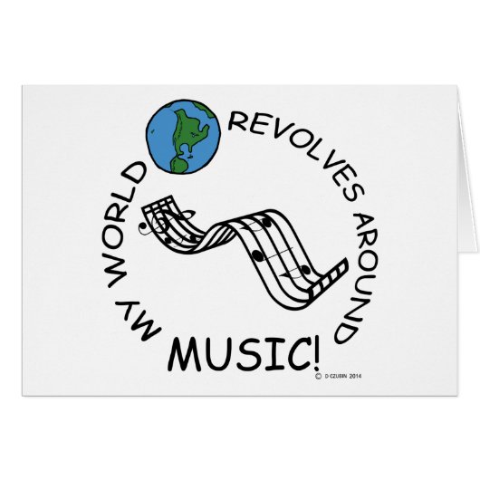 Music - World Revolves Around Cards (Front Horizontal)