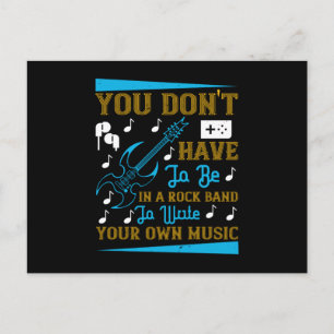 Music - Write Your Own Music Postcard