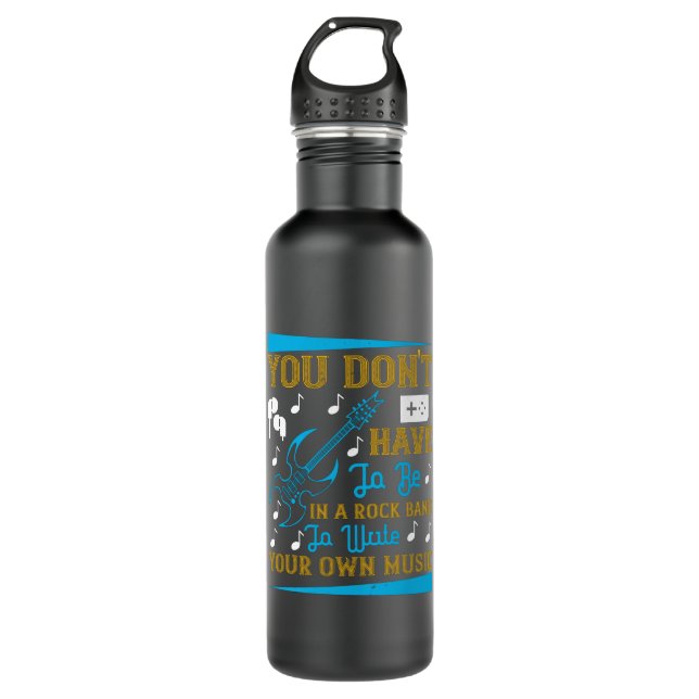 Music - Write Your Own Music Stainless Steel Water Bottle (Front)